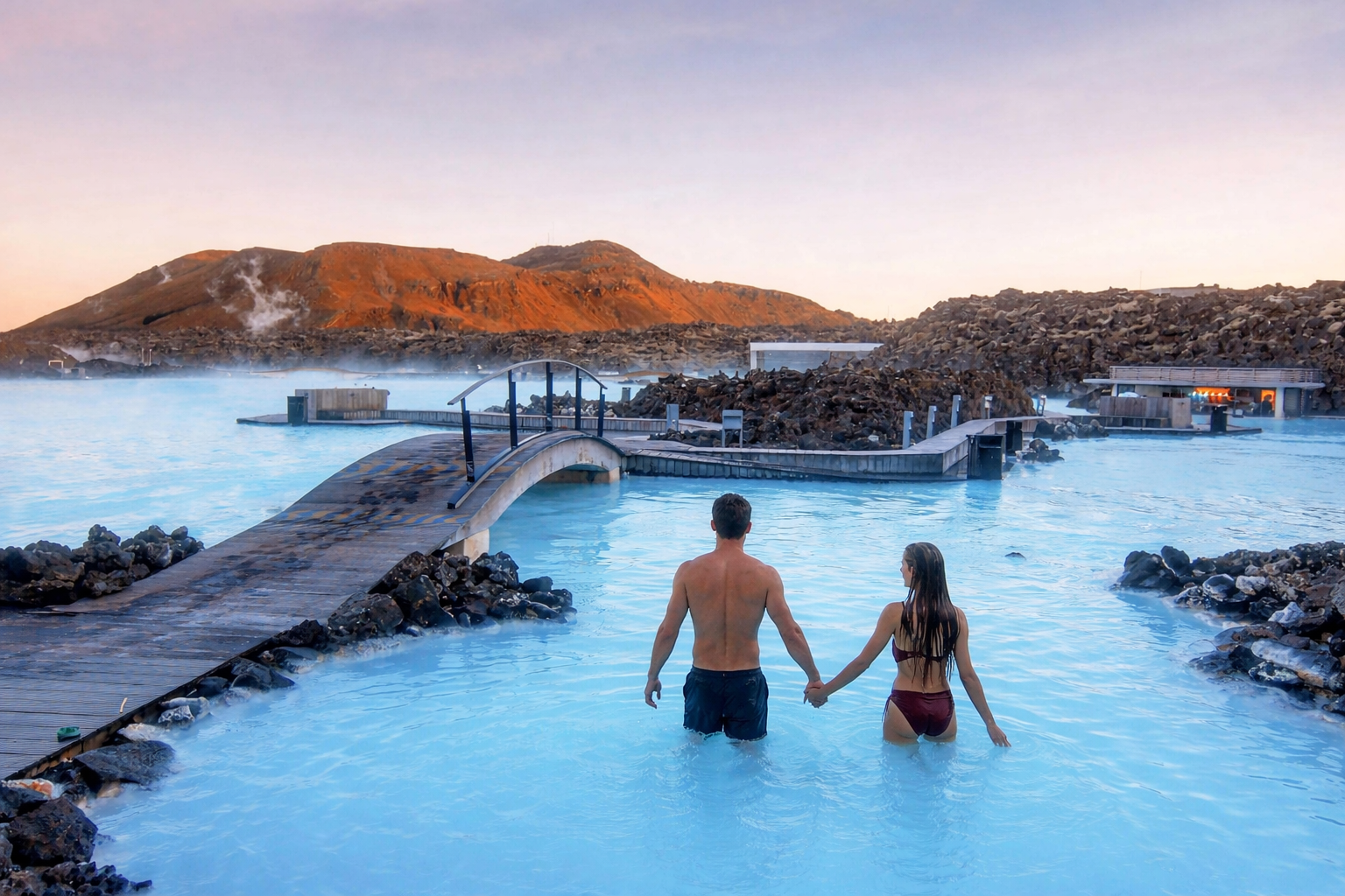 Blue Lagoon geothermal spa on the Reykjanes Peninsula
