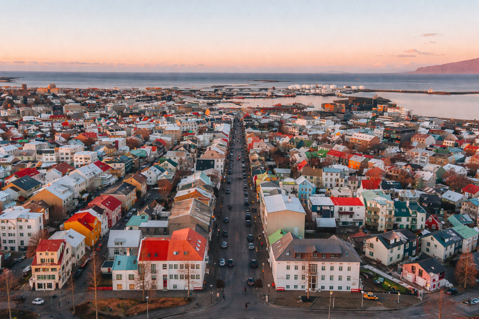 Map of day trips from Reykjavik including Golden Circle and South Coast