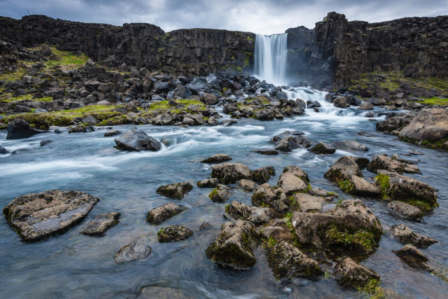 Þingvellir National Park rift valley in Iceland's Golden Circle